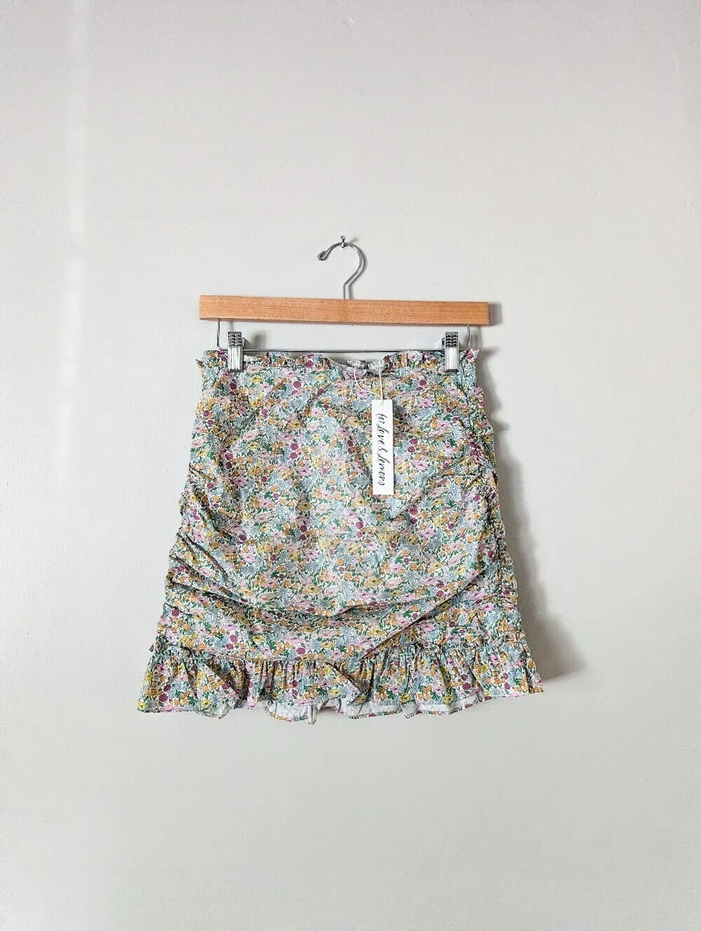 For Love & Lemons Raleigh Floral Mini Skirt